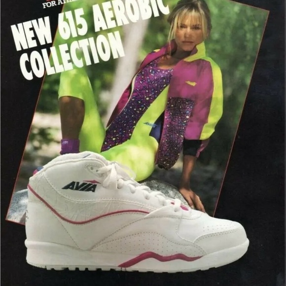 Vintage 1990 dead stock Avia 615 aerobic sneakers size 6 women - Picture 12 of 13